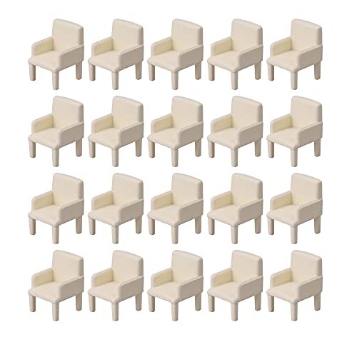 Maison de poupée miniature beige 1/50 : lot de 20 pièces pour maquette architectural