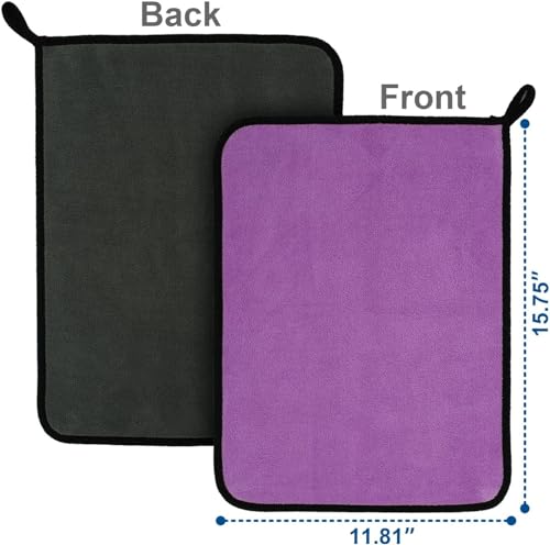 Image of NapkinKART Microfiber Cleaning Cloth - Ultra Soft, Highly Absorbent & Reusable | Lint-Free Multipurpose Towel for Car, Kitchen, Glass & Household Cleaning (Pack of 1 /Purple)