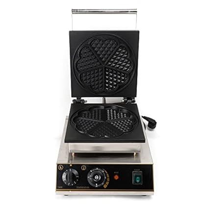 1750W Herzform Waffelmaschine Elektrische Waffeleisen DIY Waffeln Waffelmaker Kommerzielle Timer Waffelautomat Waffle Maker Eierwaffeln Elektrogrill Kuchen Backen Waffelgerät – Bild 8
