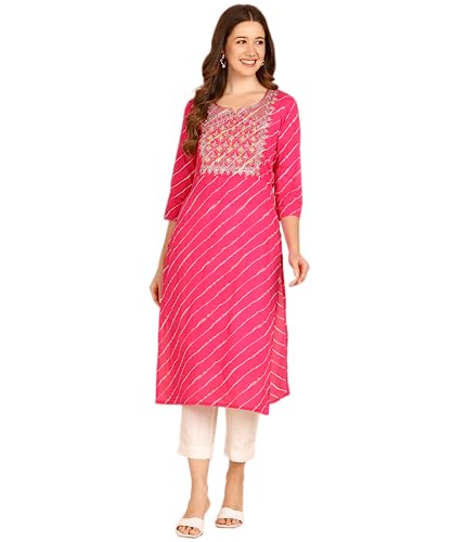 Image of Maaesa Printed Cotton Kurta for Women