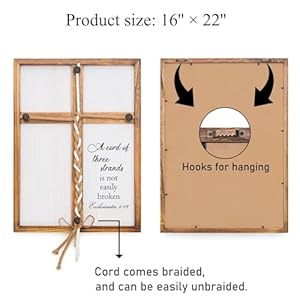 Threestrandscordweddingunitysign1622inacordofthreestrandsunityropecrossbraidforweddingceremonyideasgiftforcouplechristiansgodknotecclesiastes4912 Urban Country Home Decor Three strands cord wedding unity sign 1622in a cord of three strands unity rope cross braid for wedding ceremony ideas gift for couple christians god knot ecclesiastes 49 12 urban country home decor