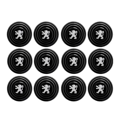 ONEMAJI 12 Pieza Amortiguador de Puerta de Coche para Peugeot 3008 I/II Bj. 2009-2022, Tope de Choque Almohadilla Protectora Junta Goma Insonorizada Silenciosa