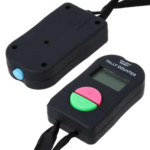 Contador digital de mano – Contador de números de clicker | Multifuncional Contador de personas | Contador digital electrónico de mano | Contador electrónico de personas para hombres y mujeres