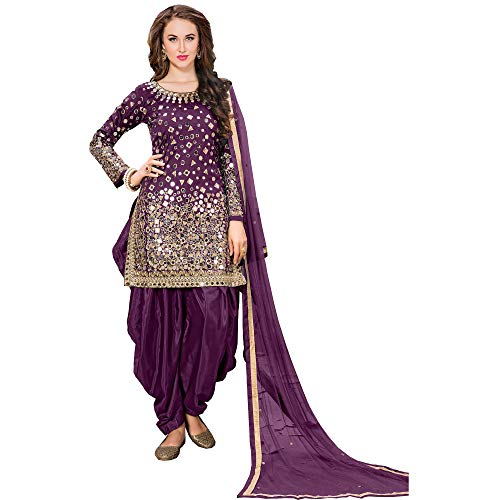 The kurti bazaar Indian Designer Ready to Wear Patiyala Dress Heavy Worked Salwar Kameez Patiala Suits (Choice 3, 4 US X-Small (Chest-36 Waist-32))
