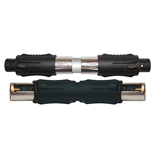 Image of MX XLR 3‑Pin Mic Adapter - Male & Female 2‑in‑1 Gender Changer - Durable Metal Construction, Balanced Audio Connector for Microphone /Mixer /Speaker
