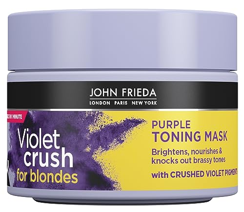 John Frieda Violet Crush Purple Toning Hair Mask for Blonde Hair 250 ml Purple Toning Hair Mask for Brassy Blonde Hair