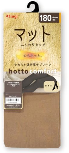 アツギ コンフォート なめらかスエードタッチ 180デニール タイツ