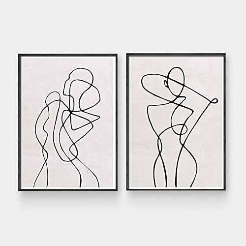 Cuadros para la decoración de la sala de estar con dibujo de arte corporal 2