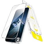 JETech Full Coverage Screen Protector for iPhone 15 Plus 6.7-Inch, 10-Second Super Easy Installation with One-Step Alignment Tray, Bubble-Free Tempered Glass Film, HD Clear, 2-Pack