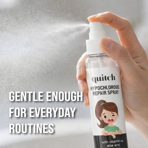 Image of quitch Hypochlorous Skin Repair Spray, Eczema Therapy First Aid Spray | Dry Skin Treatment, Cleansing Wipe before Eczema Cream, Sensitive Body and Face Wash, Itch Relief
