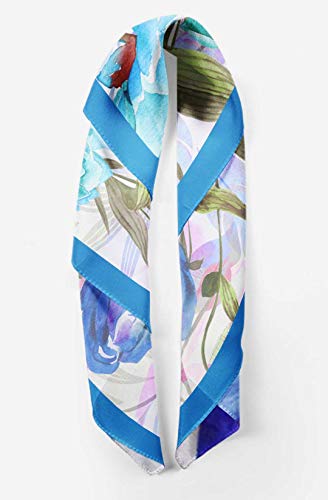 Bimba Womens Square Head Bandanas Summer Neck Wrap Scarf2