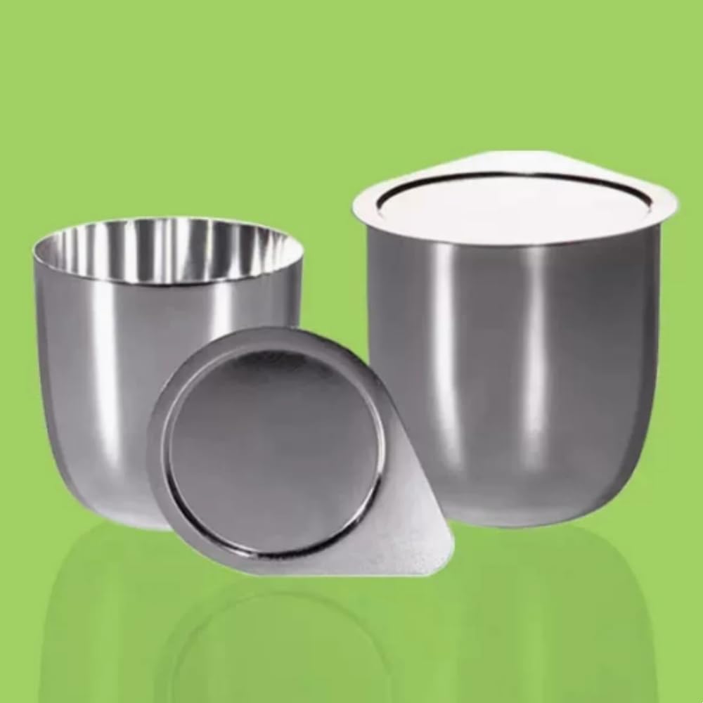 Crisoles de níquel, plata y hierro con tapa - 30 ml/50 ml(Silver 50ML)
