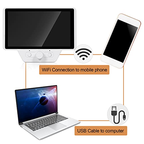 LIANGYAN Ocular Eletrônica para Telescópio Câmera Digital Gravador de Vídeo com Conexão Wi-Fi e Cont