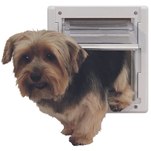 Ideal Pet Products Air Seal Pet Door with Telescoping Frame, Small, 6-5/8\" x 7-1/4\" Flap Size