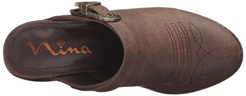 NINA Girls' deb Slip-On, Brown, 13 M US Little Kid