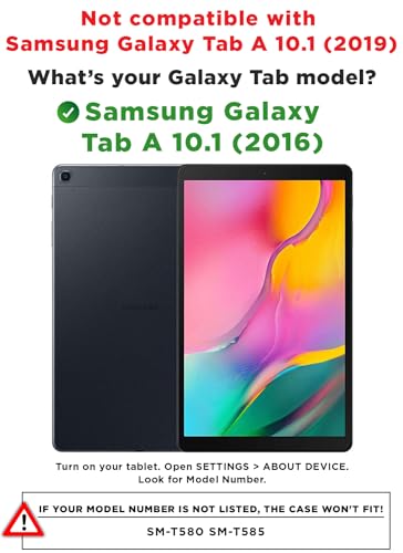 Cooper Dynamo [Rugged Kids Case] Protective Case for Samsung Tab A 10.1 (2016) | Child Proof Cover with Stand, Handle, Screen Protector (Pink)