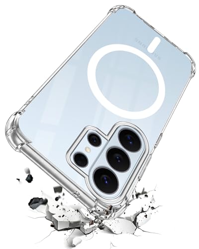Image of Jkobi Shockproof Crystal-Clear Back Cover for Samsung Galaxy S26 Ultra (Magsafe Wireless Support | Drop & Camera Protection | Hard Polycarbonate)