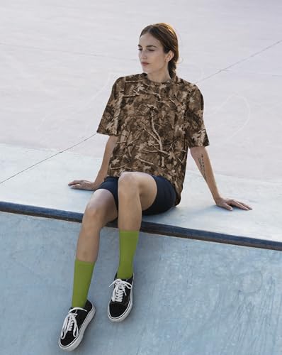 Camo Shirt for Women Men Oversized Camouflage Maple Leaf Print Camo T Shirt Short Sleeve Summer Camo Top3