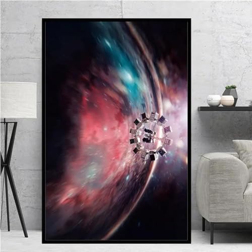 Póster e impresiones de pintura en lienzo de la película Interstellar, arte de pared para el hogar, habitación de los niños, dormitorio, sala de estar, decoración, 50 x 70 cm, sin marco