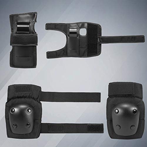 Joelheiras, Romacci 6 em 1 crianças/adultos joelheiras cotoveleiras almofadas de pulso conjunto de e