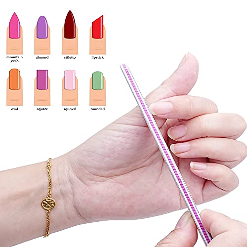 15 Pcs Nail Files Double Sided Emery Board Grit 100 180 Grit Nail File Apply Nail Art Diy. #TOP3