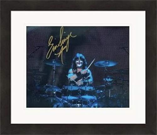 Sports Memorabilia Autograph Warehouse 433068 8 x 10 in. Kiss No. SC6 Matted & Framed Eric Singer Autographed Photo