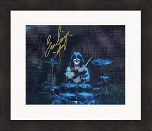 Sports Memorabilia Autograph Warehouse 433068 8 x 10 in. Kiss No. SC6 Matted & Framed Eric Singer Autographed Photo