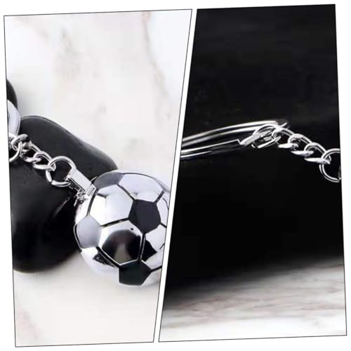 Key fob porte-clés avec dragonne robuste en métal silver - 4
