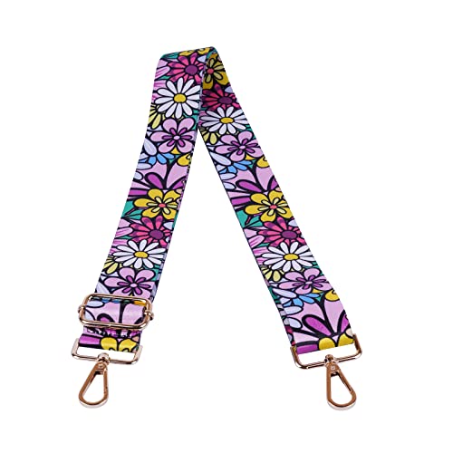 chushui Replacement Purse Strap,Wide Adjustable Crossbody Shoulder Straps for Handbags,Daisy