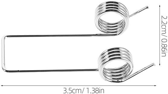 16pcs Small Torsion Spring: Metal Torsional Spring For Trash Can Lid Replacement - Flexible Design For Reduces Noise & Convenient Lid