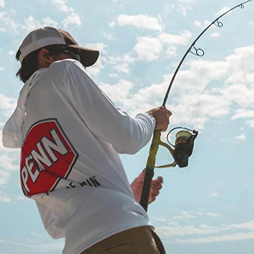 Penn Battle Spinning Reel Kit, Size 2500, Includes Reel Cover And Spare Anodized Aluminum Spool, Right/Left Handle Position, Ht-100 Front Drag System, Black #TOP7