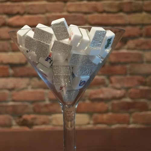 Automatic Mah Jongg Tiles – Designer Series (36MM) - Gray Sparkle Set miniatura 6