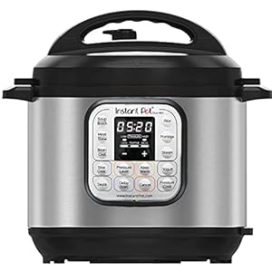 Instant Pot Duo 7-in-1 Smart Cooker, 3L – Stainless steel Pressure Cooker, Slow Cooker, Rice Cooker, Sauté Pan, Yoghurt Maker, Steamer and Food Warmer, Black,silver