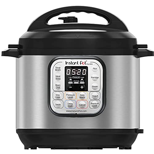 Instant Pot Duo 7-in-1 Smart Cooker, 3L – Stainless steel Pressure Cooker, Slow Cooker, Rice Cooker, Sauté Pan, Yoghurt Maker, Steamer and Food Warmer, Black,silver