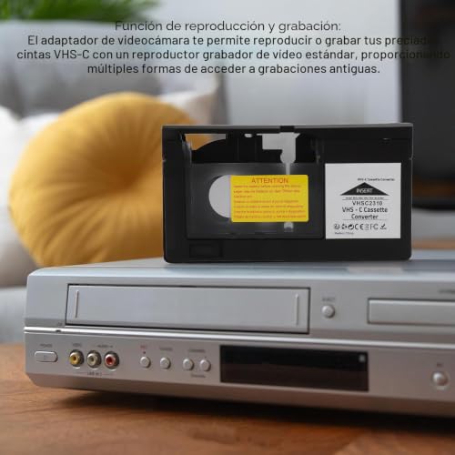Adaptador de cassette VHS C para digitalizar cintas de videocámara 2