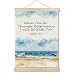 MHJFERGV Isaiah 43:2 Ocean Christian Wall Art Poster, Christian Home Room Decor, Inspirational Bible Verse When You Go Through Deep Waters Canvas Wall Decor for Home Church Prayer Room, 12x16 Inches