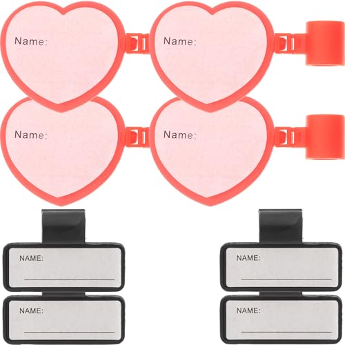ibasenice 8piezas Etiquetas de Identificación Reutilizables para Fonendoscopio Placas de Nombre de Doble Cara con Diseño Creativo y Colores Brillantes para Identificación Personal