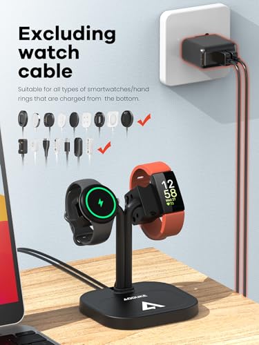 Base de carga universal dual ajustable para smartwatch Samsung y Google 7