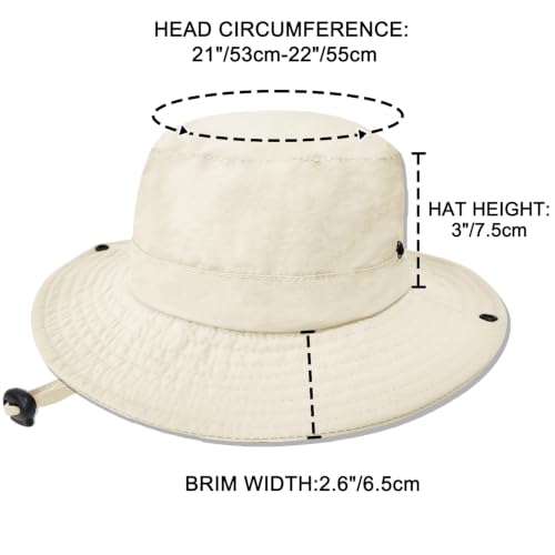 Image of Outdoor Kids Sun Hat UPF 50+ Quick Dry Foldable Bucket Hat Lightweight Adjustable Fishing Safari Hat for Girls and Boys