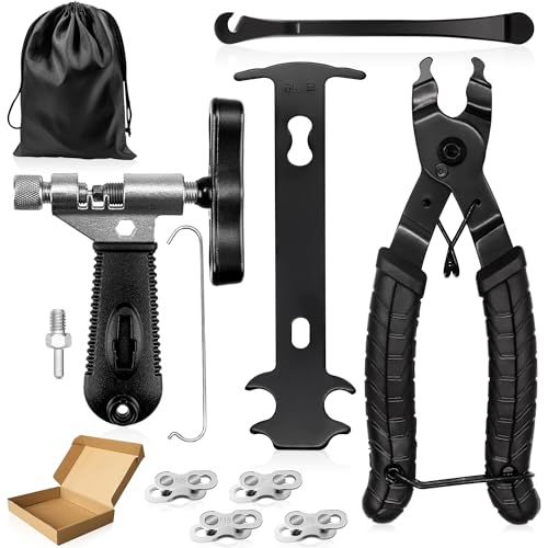 SEYBAO Set Attrezzi per Catena per Bici Portatile, Pinza per Catena Bici, taglierina per Catena, Pinza per ispezione Catena Inclusa per Riparazione di Catene di velocità 6-11, per MTB,Road Bike