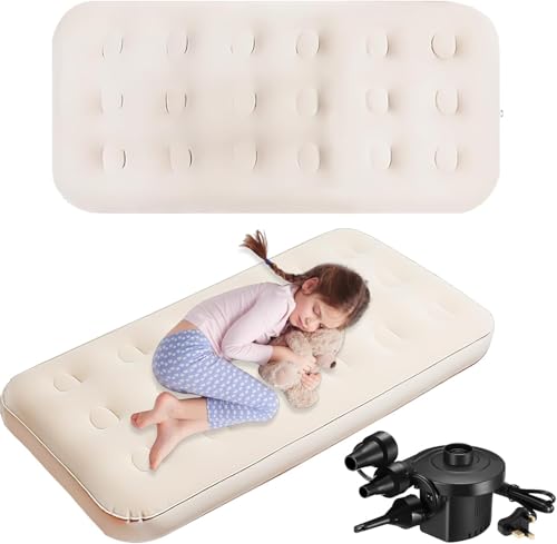 Malloom 2 colchones de aire para adultos de 55 x 27.6 x 8.7 pulgadas, cama inflable plegable con parche, colchón de aire portátil para hogar, viajes, camping, tienda de campaña y fiesta