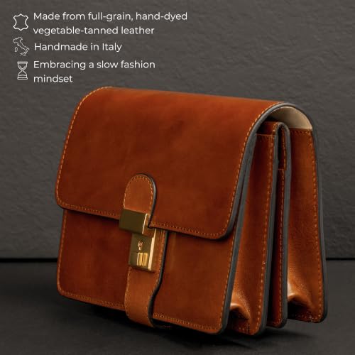 Image of Time Resistance Leather Clutch - Men's Organizer Wrist Bag - Briefcase Handmade in Italy