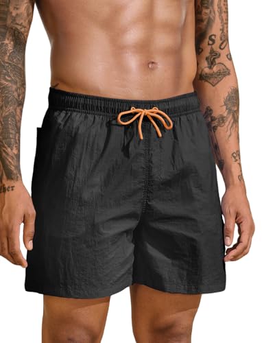 Lzzidou Mens Swim Trunks 5 Inch with Mesh Lining Quick Dry Bathing Suit Board Shorts Swimsuit3