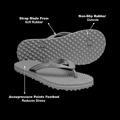 YUKI Men and Women Slipper Accupressure Flip Flops Hawai Chappal for Home Daily Use