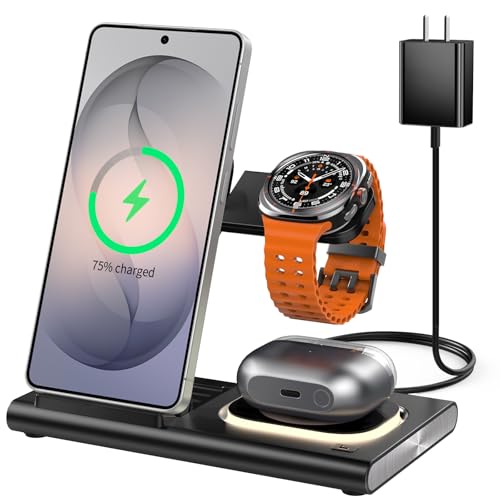 Foldable 3-in-1 Charger with Nightlight