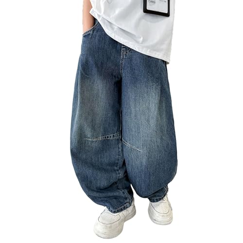 Ropa Escolar Atuendo De Moda De Otoño vaquero holgado elástico para evitar rozaduras infantiles
