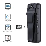 Mini kamera korpusowa, A8Z Mini zamontowana kamera na ciało wykrywanie ruchu 4 szt. IR Night Vision Full HD 1080P nagrywanie wideo sport DV na rower dla organów ścigania, dostawa (Size : With 64GB TF