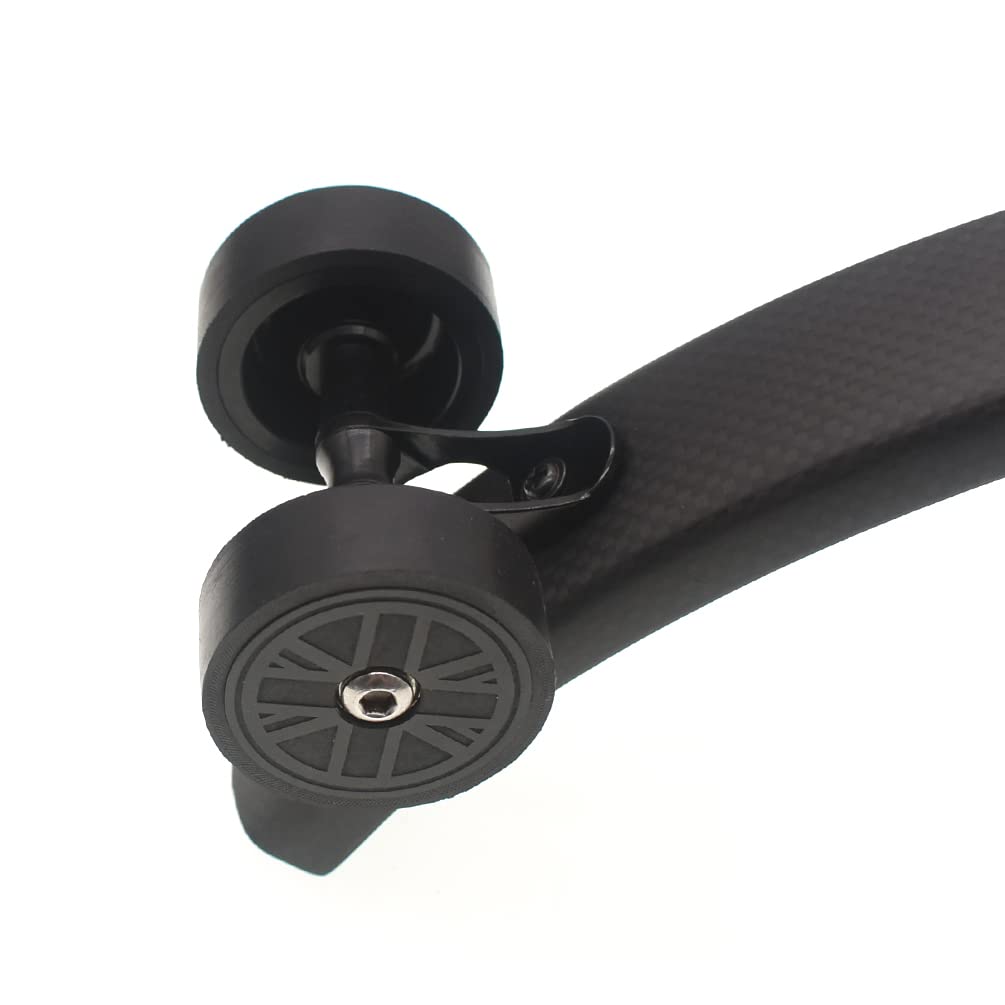 Wide Double Mudguard Roller for BROMPTON Union Jack in BLACK