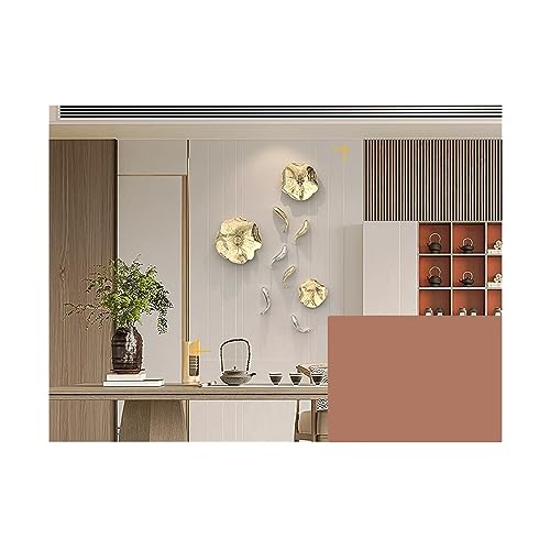 Carpe décoration murale résine dorée pour habiller un grand mur