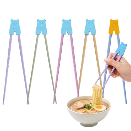 5 Pairs Reusable Training Chopsticks Set, 9.45 Inch Dishwasher Safe Fiberglass Japanese Chopsticks, Non-Slip, Easy to Use by Losape - Used condition - US$6.65